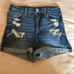 American Eagle Curvy High Waisted Jean Shorts